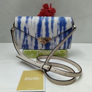 Michael Kors Grace Multicolor Leather Convertible Envelope Clutch Crossbody Bag